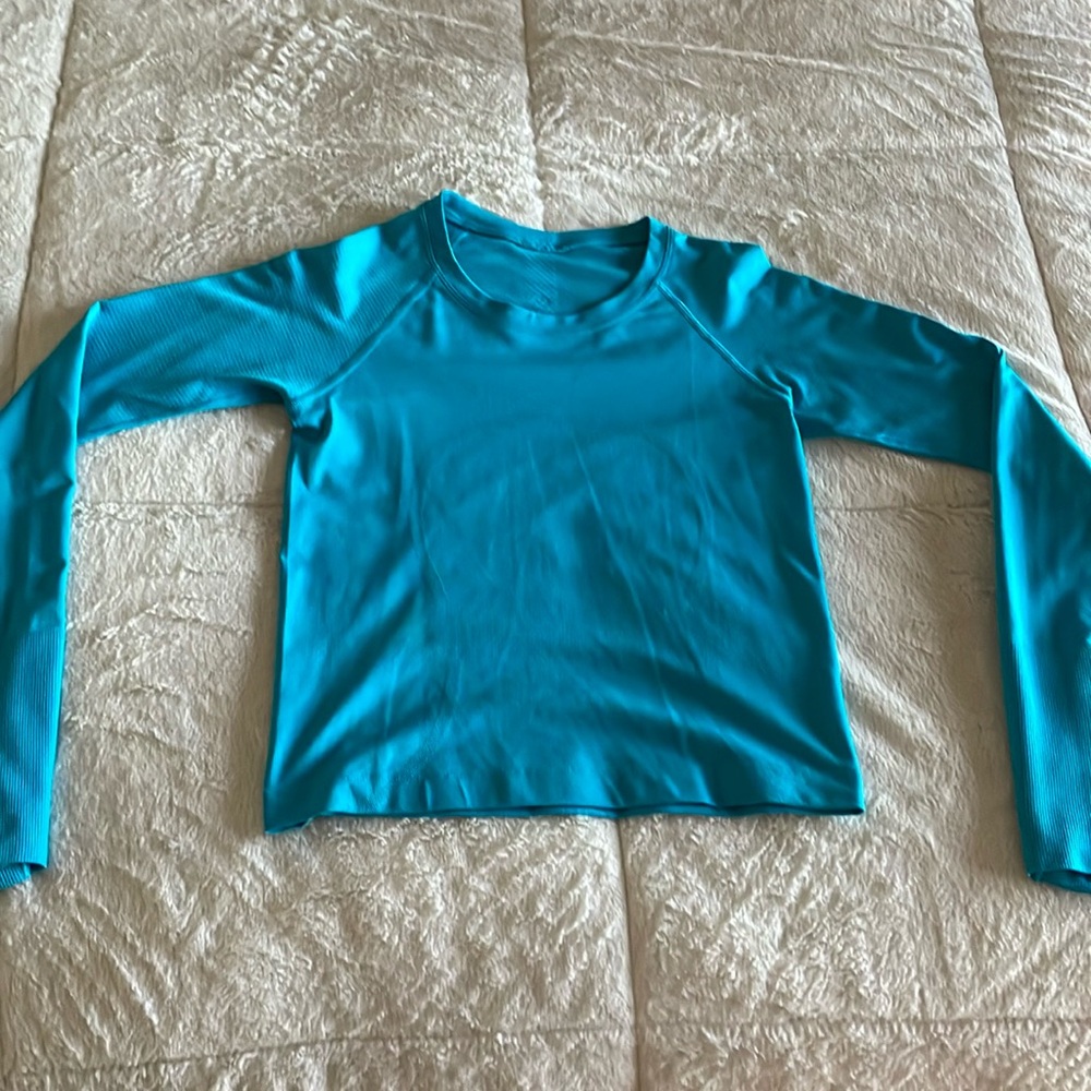 lululemon athletica teal swiftly tech long sleeve